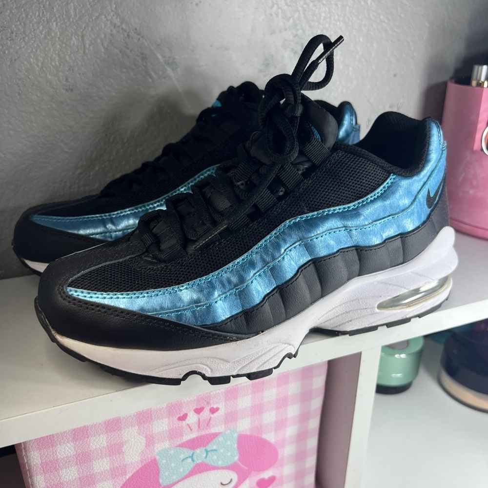 Black and Blue Air Max Sneakers